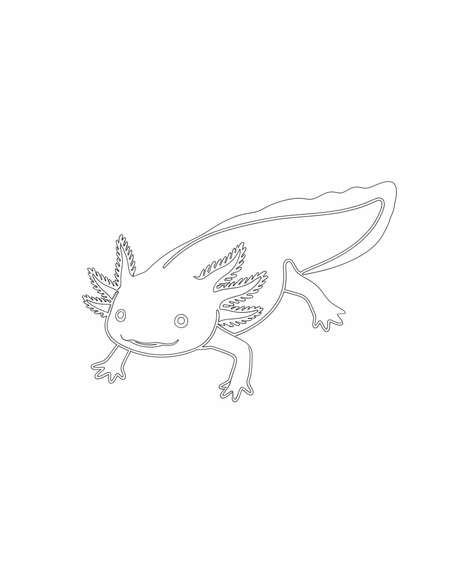 free axolotl coloring pages Coloring Pages printable