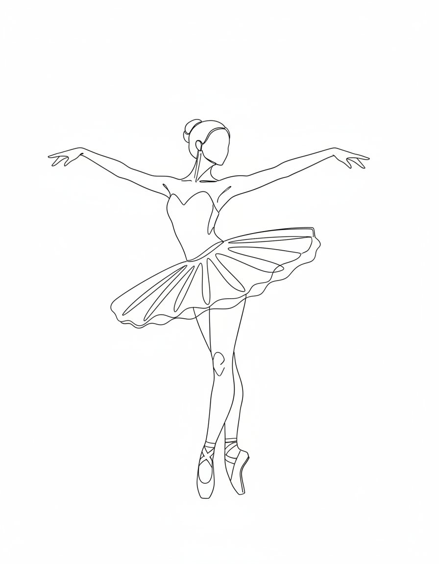 free ballerina color pages Coloring Pages printable